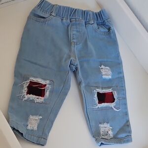 Stylish Blue Distressed Jeans 6-12m Baby